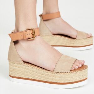 See by Chloe Glyn Flatform Espadrilles | Sz 39